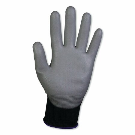 Kleenguard G40 Polyurethane Coated Glove, 230 mm Length, Medium/Size 8, Black/Gray, Pair, 60PK 38727
